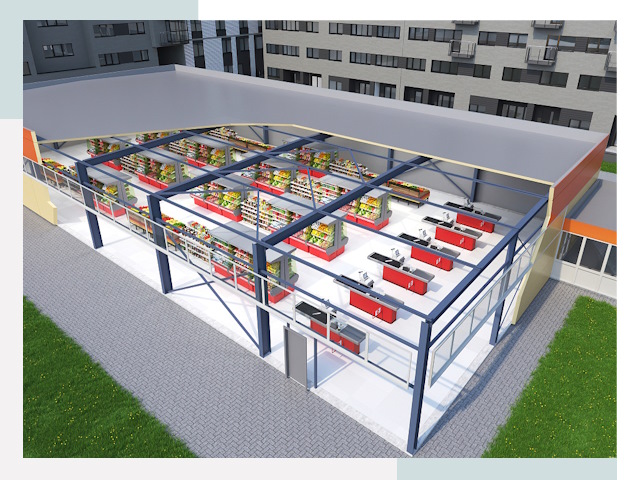 Строительство магазинов в Кинешма от 606 руб. за м²