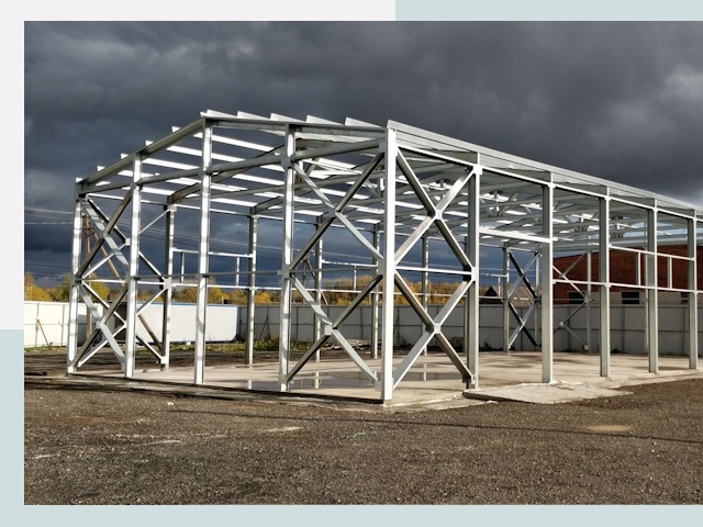 Двускатные ангары в Кинешма от 606 руб. за квадрат