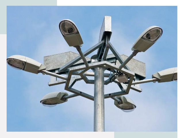 Монтаж осветительных мачт в Кинешме